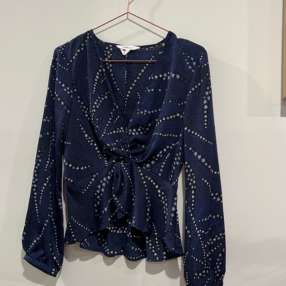 BCBGeneration blue star blouse. Size small - Picture 1 of 8